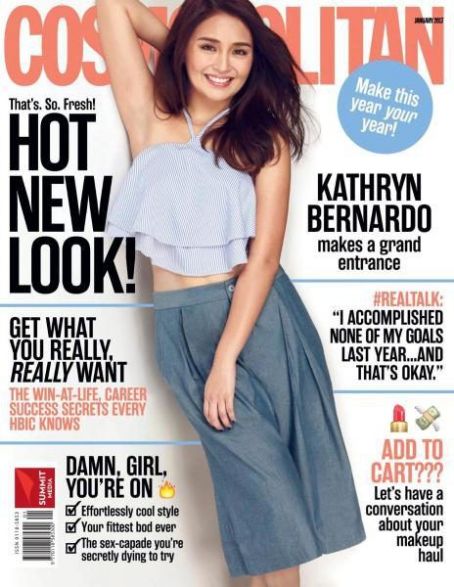 Kathryn Bernardo - Cosmopolitan Magazine Cover [Philippines] (January 2017)