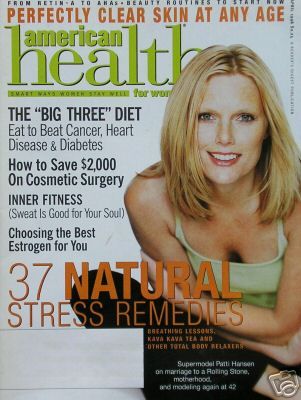 Patti Hansen American Health Magazine Magazine April 1998 Cover Photo United States