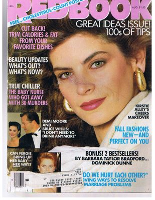 Kirstie Alley, Redbook Magazine 01 August 1988 Cover Photo - United States