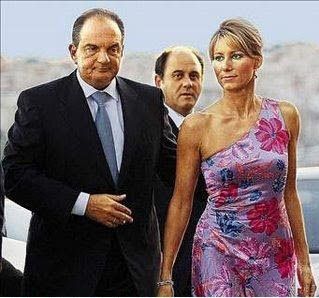 Natasa Pazaiti and Kostas Karamanlis