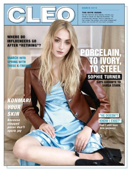 Sophie Turner - Cleo Magazine Cover [Singapore] (March 2019)