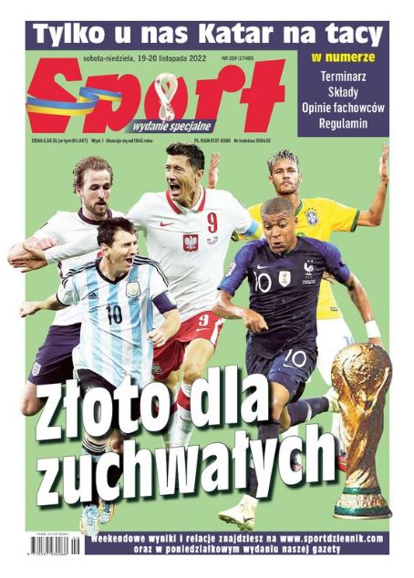 Robert Lewandowski - Sport Magazine Cover [Poland] (19 November 2022)