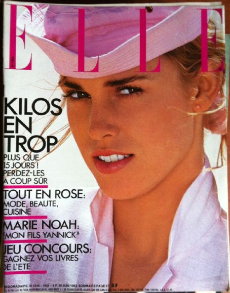 Anette Stai, Elle Magazine 20 June 1983 Cover Photo - France