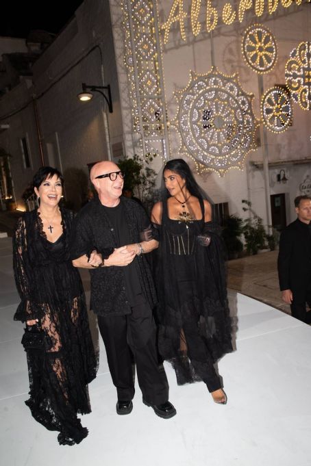 Kim Kardashian – With Kris Jenner on Dolce and Gabbana’s Alta Moda