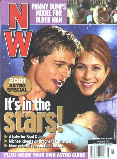 Jennifer Aniston Nw Magazine 15 January 2001 Cover Photo Australia