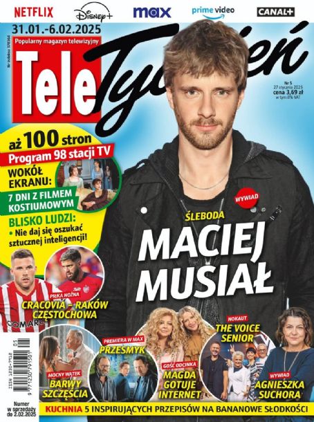Maciej Musial - Tele Tydzień Magazine Cover [Poland] (31 January 2025)