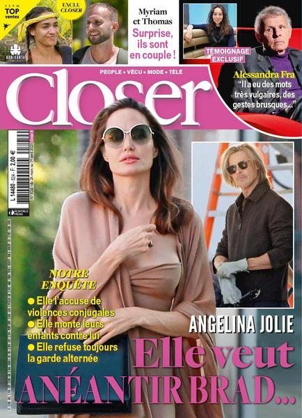 Angelina Jolie, Closer Magazine 26 March 2021 Cover Photo - France