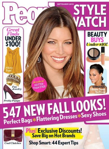 Jessica Biel, People Style Watch Magazine September 2010 Cover Photo ...