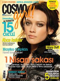 Hilary Duff, Cosmo Girl Magazine April 2007 Cover Photo - Turkey