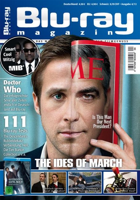 Ryan Gosling, Blu Ray Magazine April 2012 Cover Photo - Germany