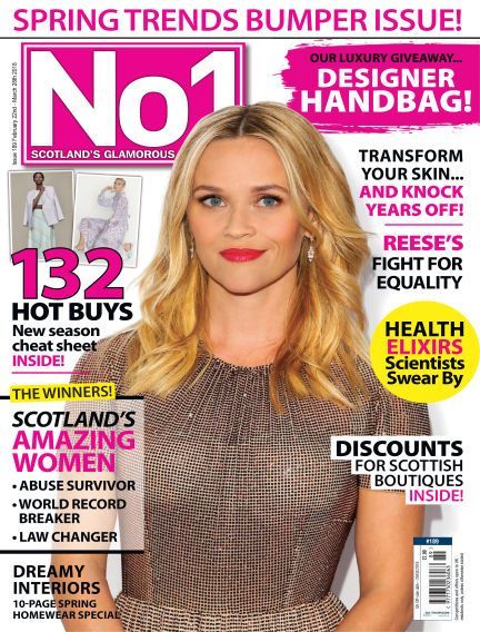 Reese Witherspoon - No.1 Magazine Cover [United Kingdom] (22 February 2018)